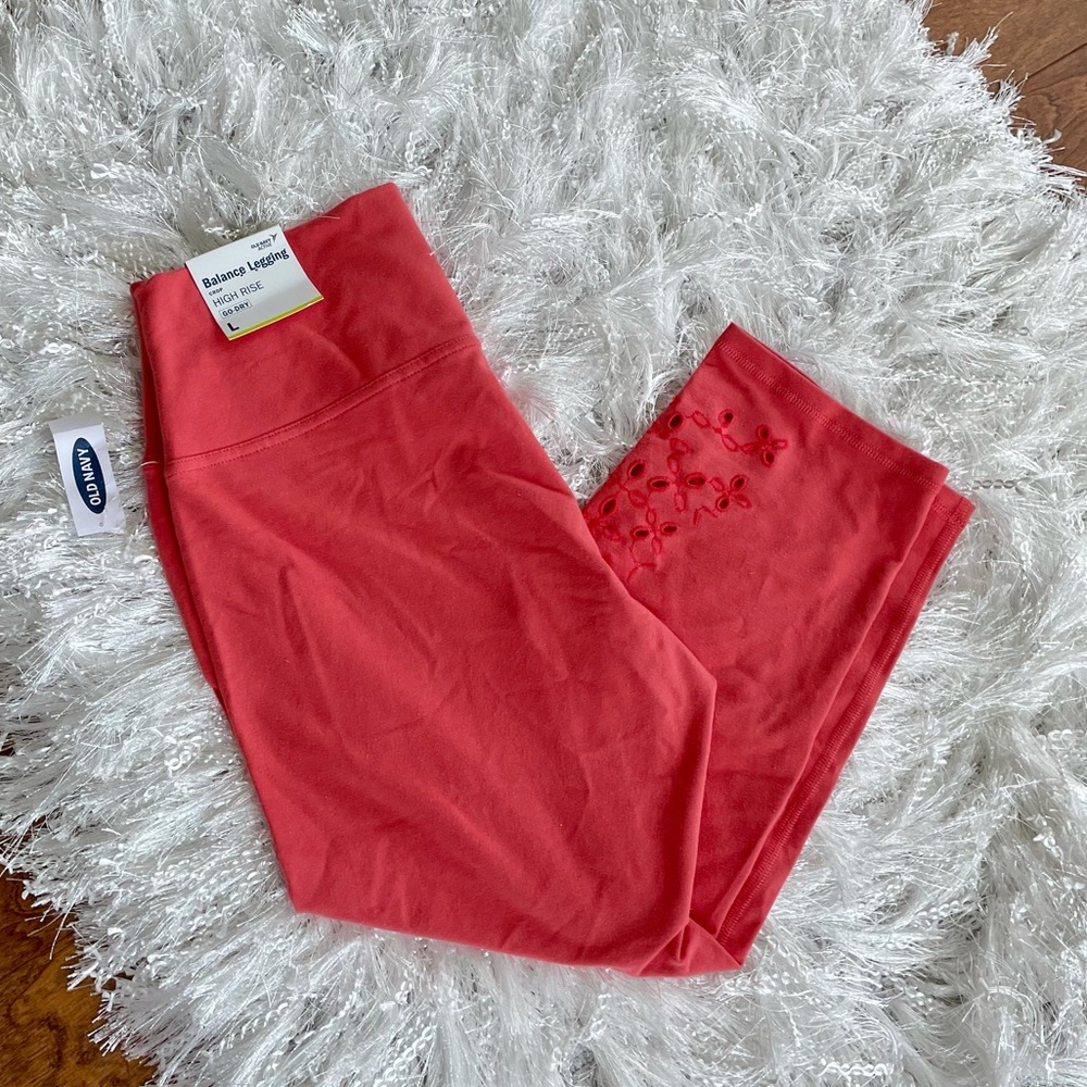 💜 NWT Old Navy Balance Crop Leggings Women’s Large